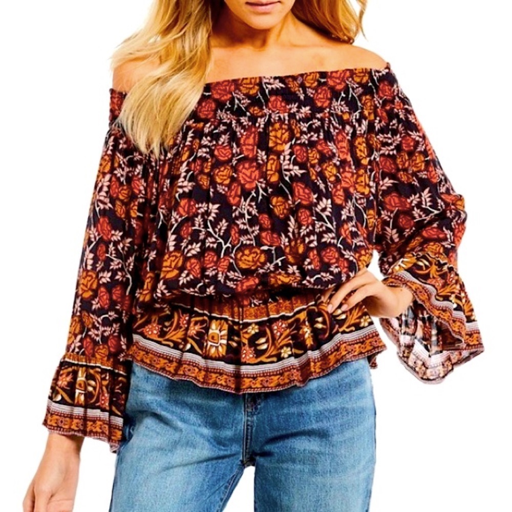 NWT Anthropologie RAGA Boho Off Shoulder Top!